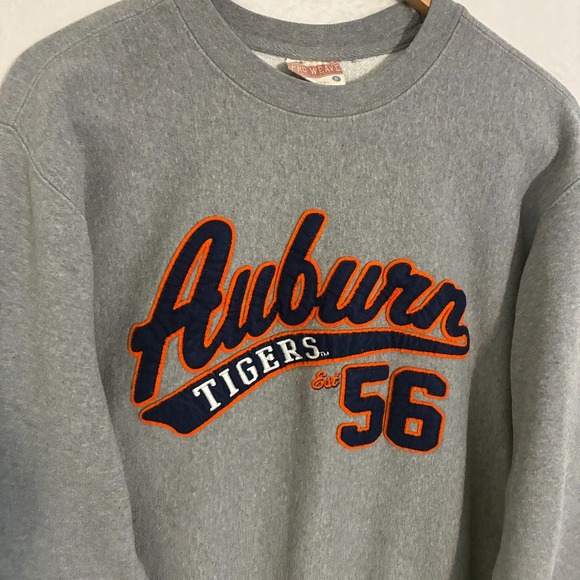 Auburn University Tigers Pro-Weave Sweatshirt S Embroidered Crewneck Sweater - Picture 2 of 7